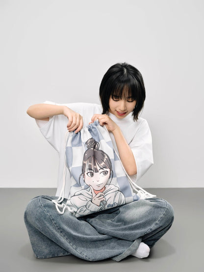 ODD BUT TRUE* Drawstring Bag