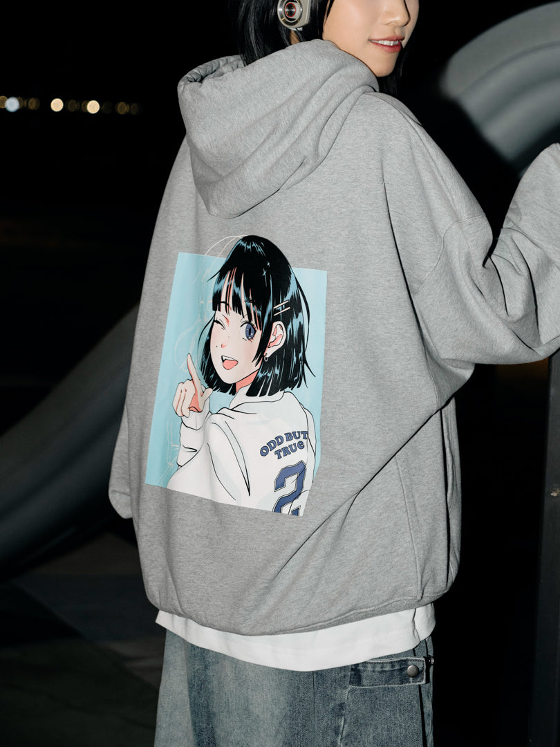 ODD BUT TRUE* Hoodie (Grey)